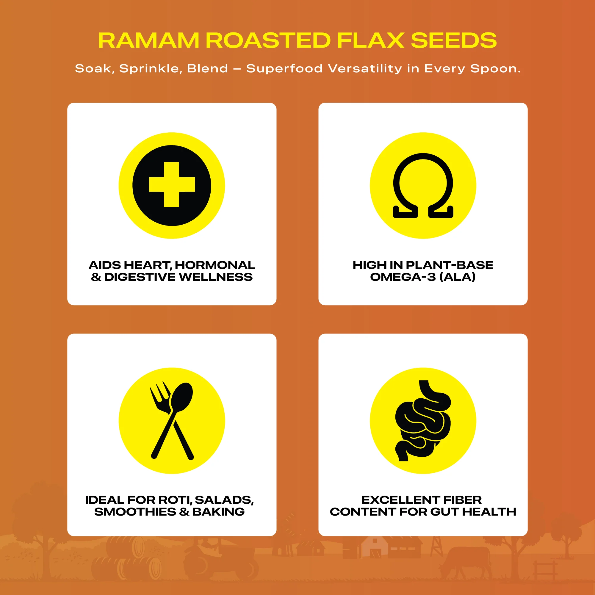 Ramam Roasted Flax Seeds 150g - Image 5