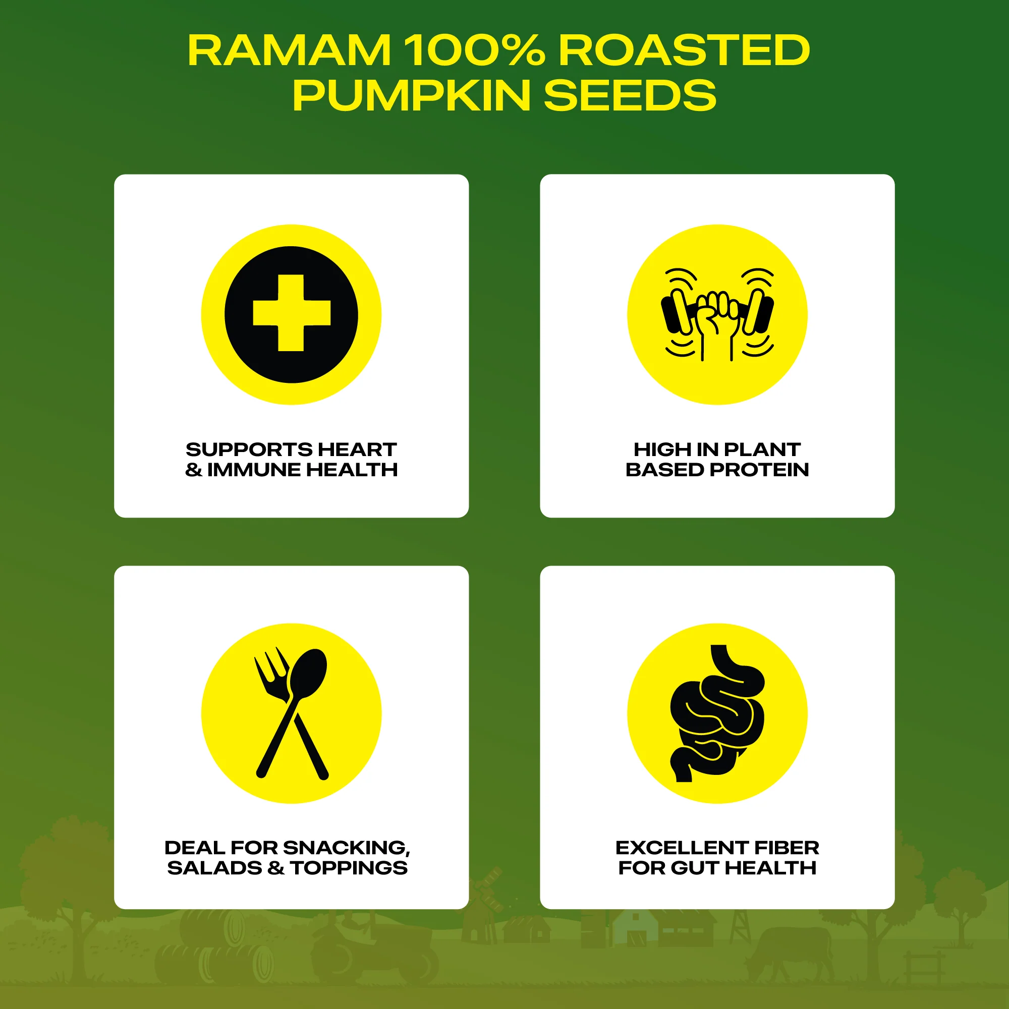 Ramam Roasted Pumpkin seeds 200g - Image 4