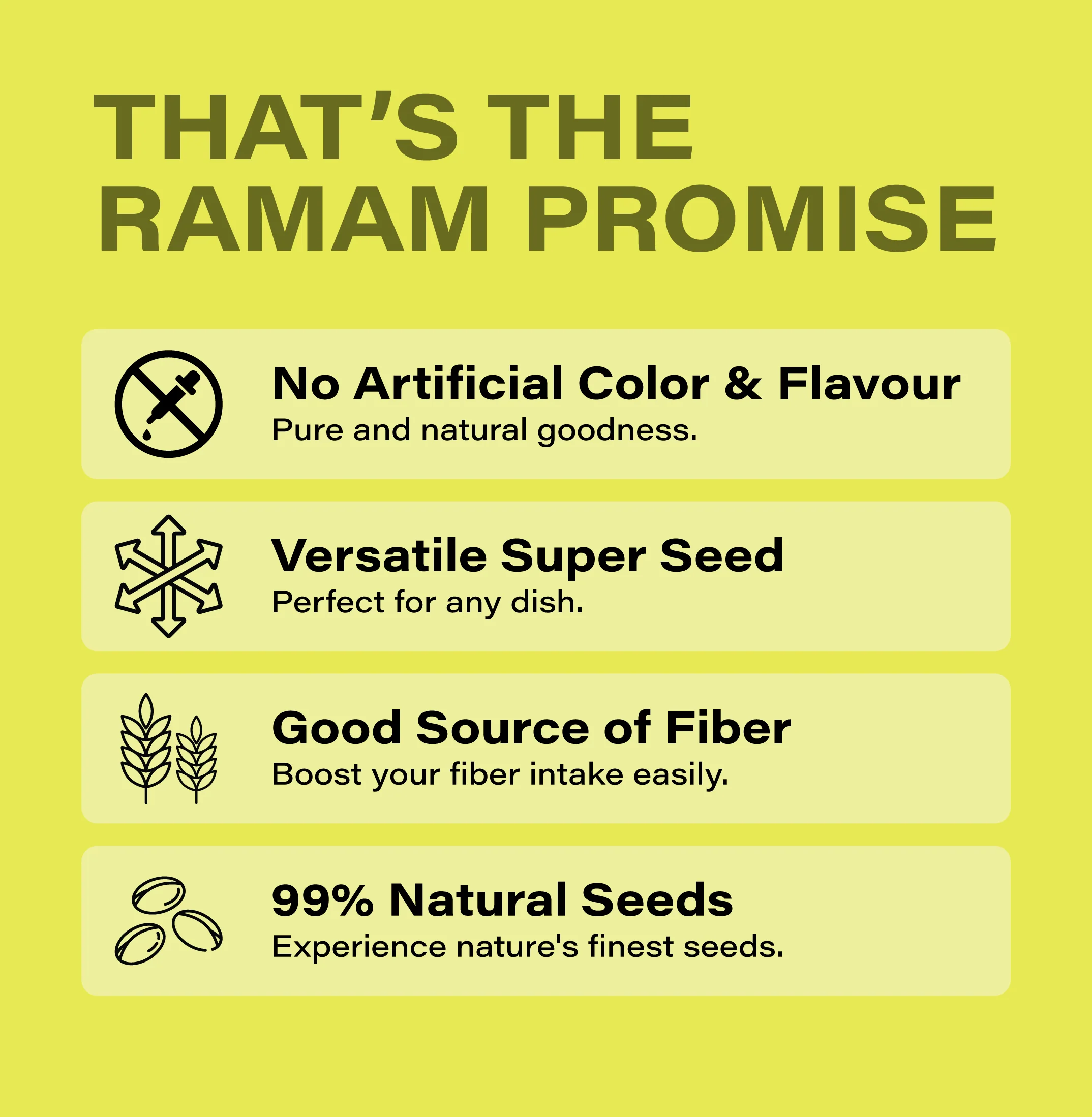 Roasted 6 in 1 Mix Seeds 250g and Raw Chia Seeds 500g Combo - 750g - Image 3