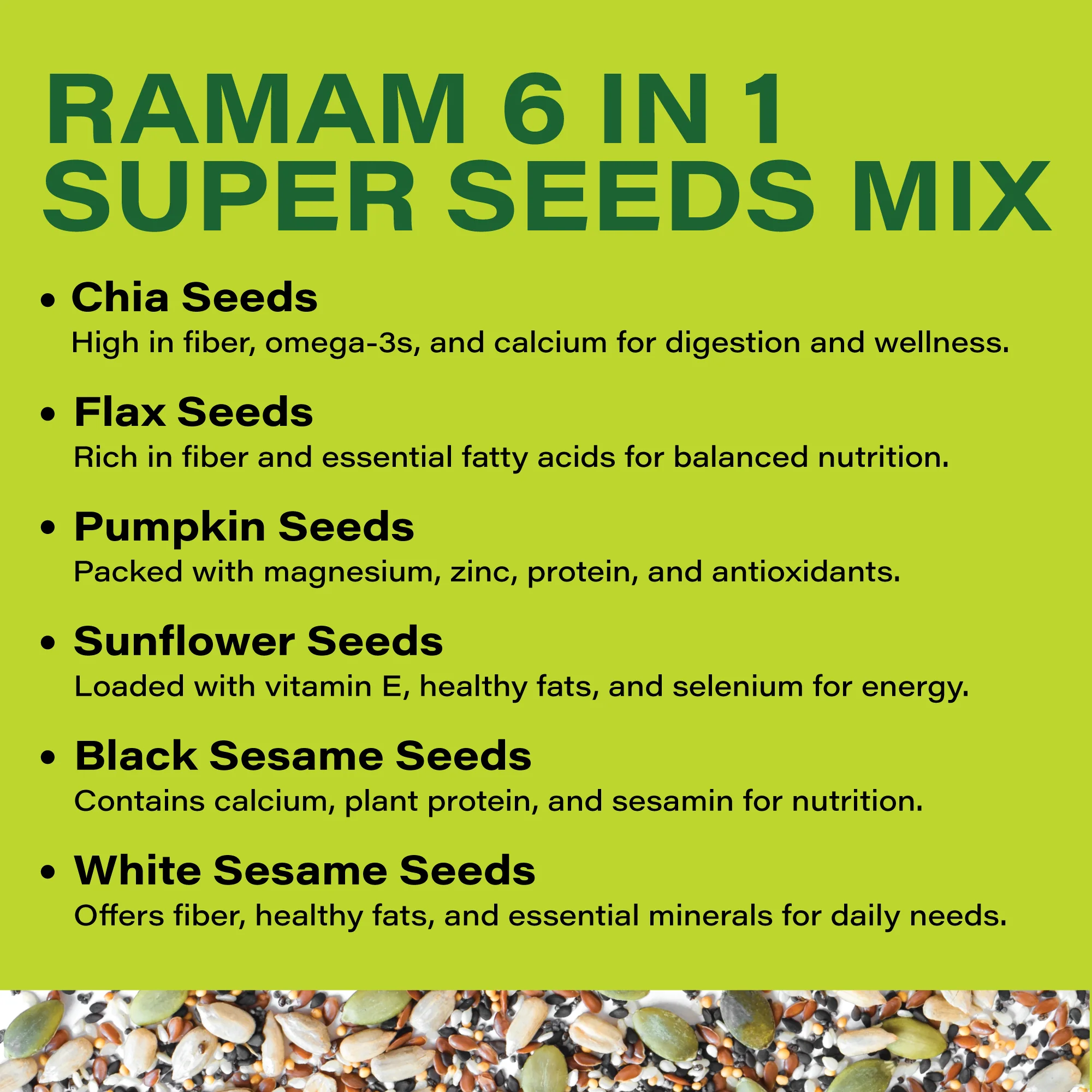 Roasted 6-in-1 Super Seeds Mix & Ready-to-Eat, High Protein & Fiber - 250g Pack @ Rs. 1 (Paytm Exclusive) - Image 9